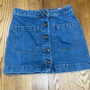Free People Denim Mini Skirt Size 25/2